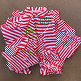 CHRISTMAS PJS STRIPE KNIT GIRLS