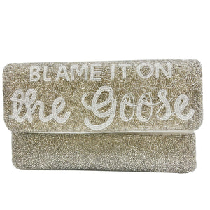 BEADED BLAME IT ON THE GOOSE CLUTCH
