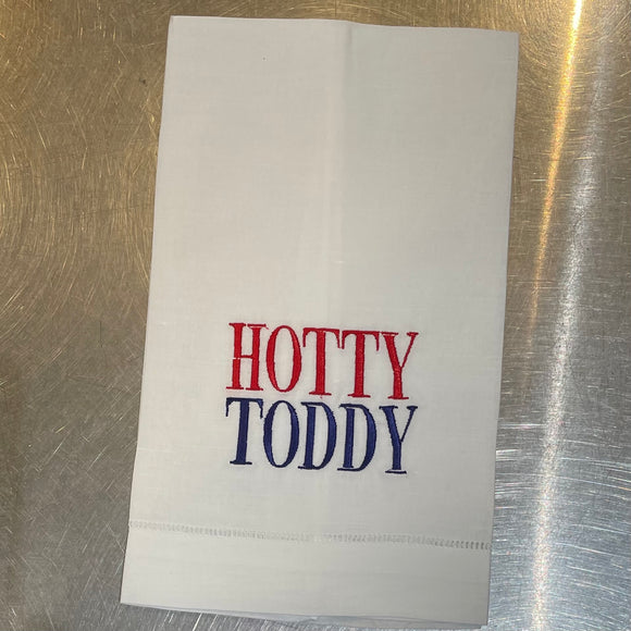 EMBROIDERED HOTTY TODDY GUEST OR AND TOWEL