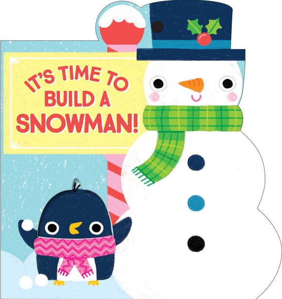 GIFT TAG IT’S TIME TO BUILD A SNOWMAN BOARD BOOK-ORNAMENT-TAG