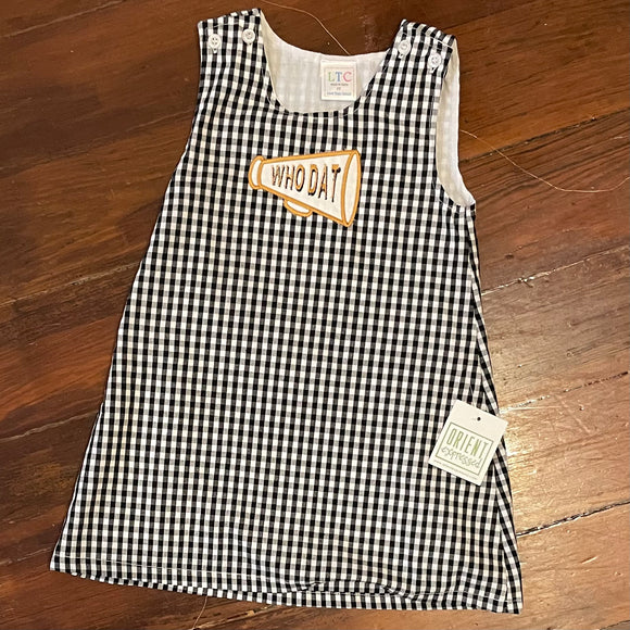 SAINTS EMBROIDERED CHECK  JUMPER