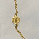 NECKLACE DOUBLE SIDED MARY MEDAL