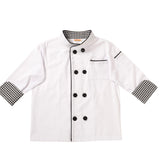 JR CHEF JACKET & HAT WITH CHECKERED TRIM