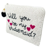 BEADED BRIDESMAID POUCH