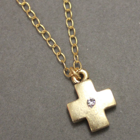 NECKLACE SQUARE CROSS