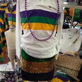 MARDI GRAS SEQUIN TUBE TOP