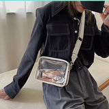 GAME DAY CLEAR CAMERA CROSS BODY BAG WHITE