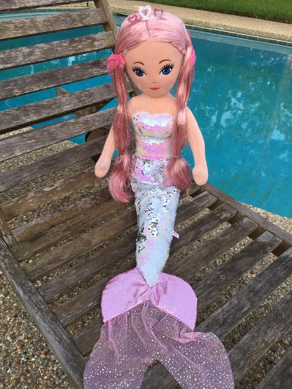 CORA Mermaid - Sequin Pink Medium Mermaid by Ty