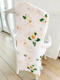 SOUTHERN MAGNOLIA SWADDLE RECEIVING  BLANKET