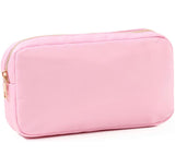 MONOGRAM NYLON SMALL MAKEUP TRAVEL POUCH PINK
