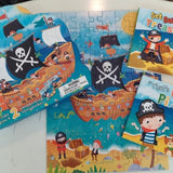 PIRATE JIGSAW PUZZLE & 2 SWASHBUCKLING STORY BOOKS