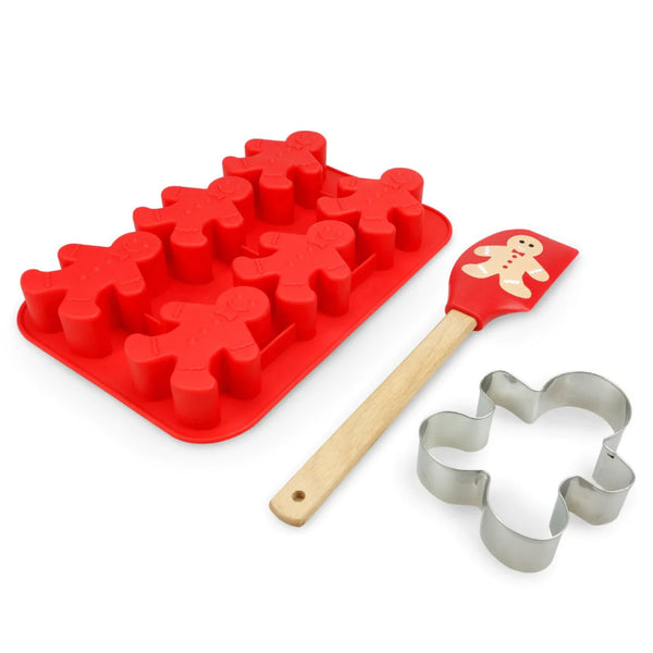  Set of 3 Holiday Christmas Shaped Silicone Ice Cube