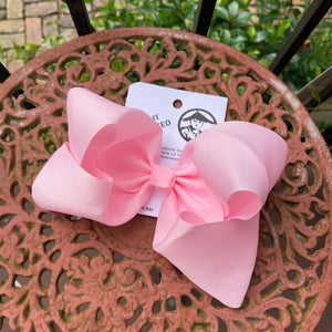 HAIRBOW LARGE SOFT PINK