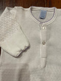 LAYETTE GOWN BOUCLE LAVENDER TRIM by PATY