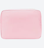 MONOGRAM NYLON SMALL MAKEUP TRAVEL POUCH HOT PINK