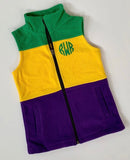 MARDI GRAS MONOGRAM VEST