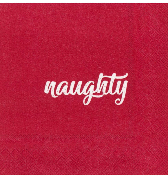 NAUGHTY OR NICE ? PAPER COCKTAIL NAPKINS