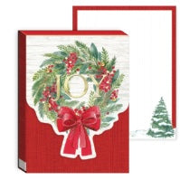 CHRISTMAS JOY WREATH POCKET NOTEPAD