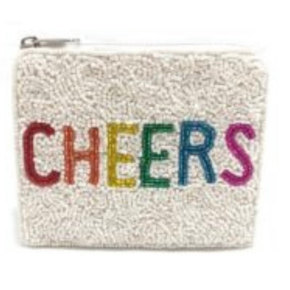 BEADED CHEERS POUCH