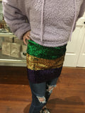 MARDI GRAS SEQUIN TUBE TOP