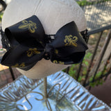 LIL SAINTS BABY FLEUR DE LIS BOW HEADBAND