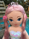 CORA Mermaid - Sequin Pink Medium Mermaid by Ty