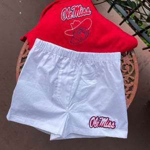 OLE MISS EMBROIDERED BABY BOYS BOXERS