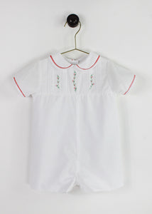 CHRISTMAS EMBROIDERED ROMPER