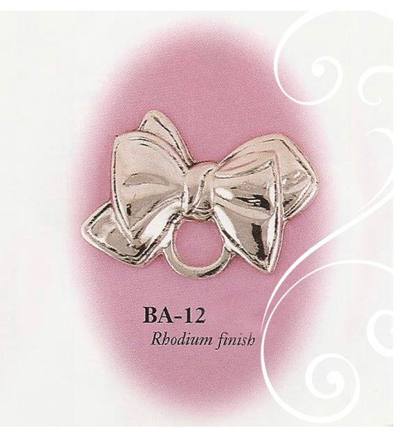 BABY PACIFIER CLIP BEAUTIFUL BOW
