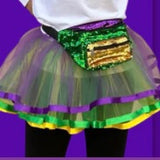 MARDI GRAS SEQUIN FANNY PACK OR SLING