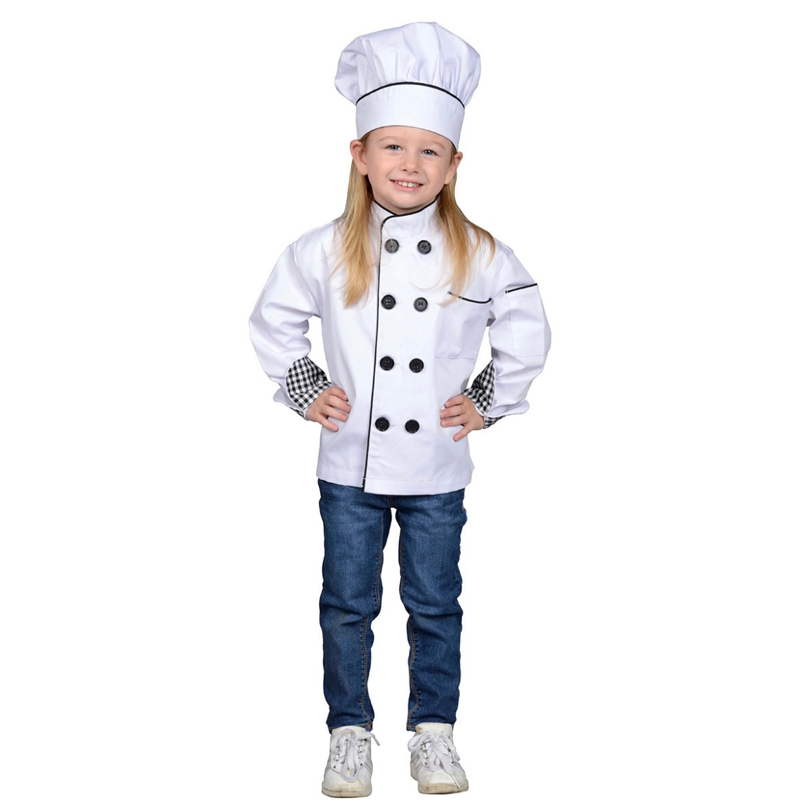 JR CHEF JACKET HAT WITH CHECKERED TRIM – Orient Expressed