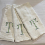 EMBROIDERED TERRY HAND TOWEL