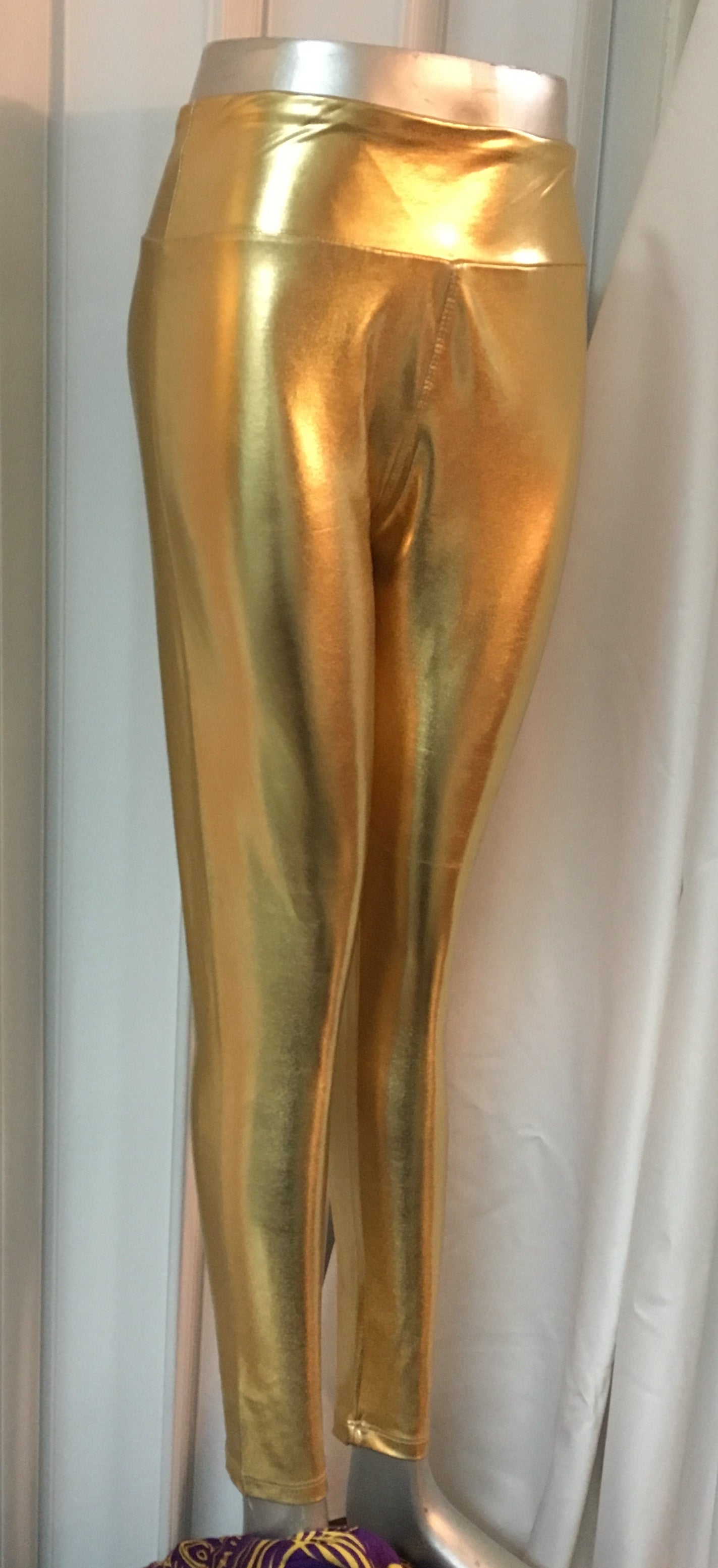GOLD METALLIC ADULT LEGGINGS Orient Expressed