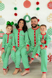 MONOGRAM CHRISTMAS STRIPE ONESIE PJs ADULTS
